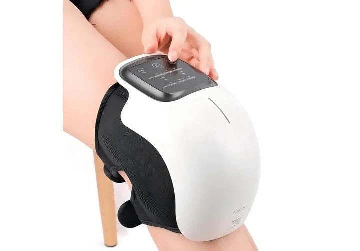 Knee Massager with Heat, Infrared & Vibration Therapy for Joint Pain Relief, Arthritis & Cramps – Rechargeable Smart Knee Physiotherapy Machine for Men & Women